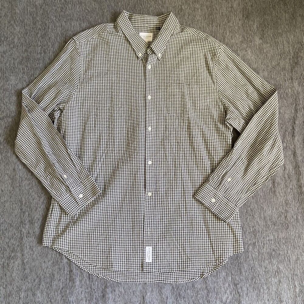 Five Four Los Angeles Lattice Print Button-Up